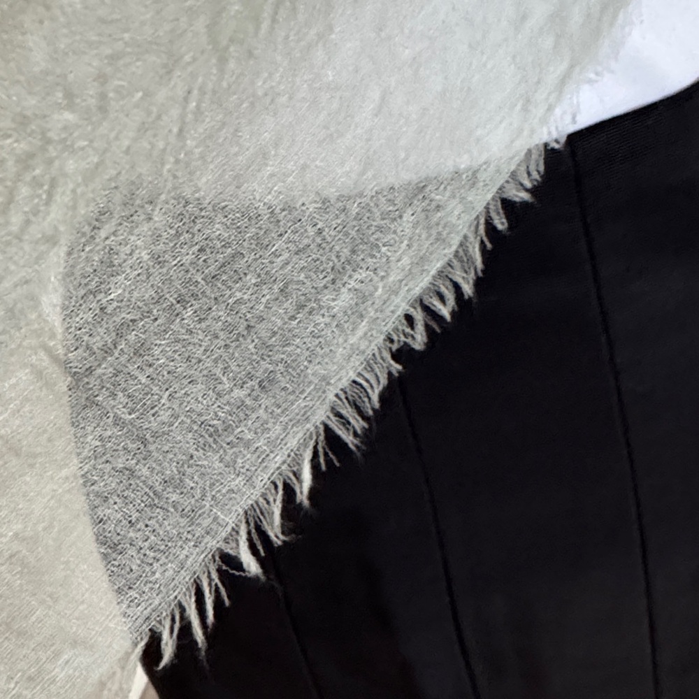Cashmere Light Green Sheer Scarf - Picture 7 of 10